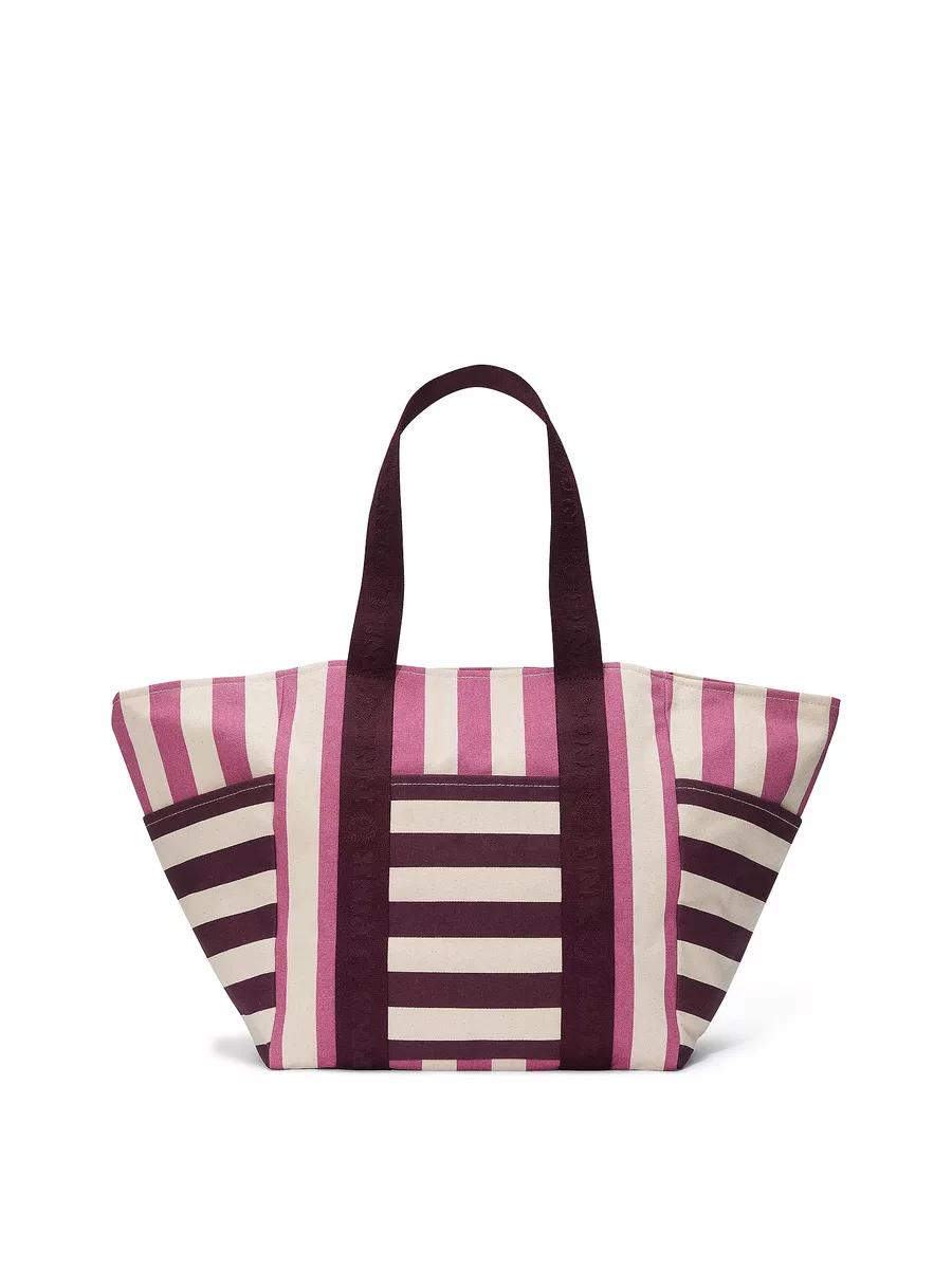 Pink canvas tote best sale